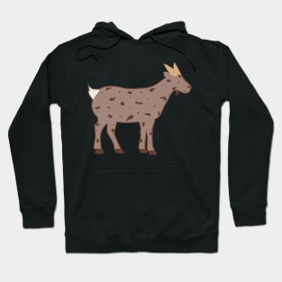 Chocolate Ice Cream Goat (pink background) Hoodie